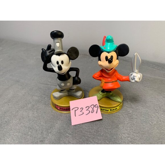 Vintage Disney 100 Years Of Magic Mickey Mouse Figurines Set: Brave Little Tailo - Picture 9 of 9
